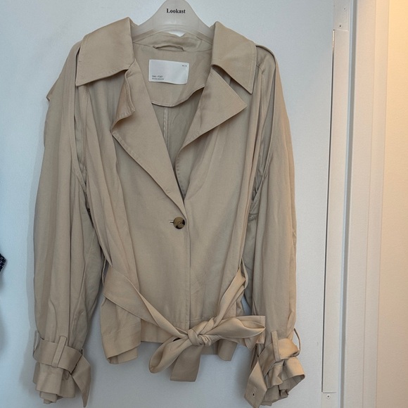 OAK + FORT Jackets & Blazers - OAK + FORT Beige Trench Coat